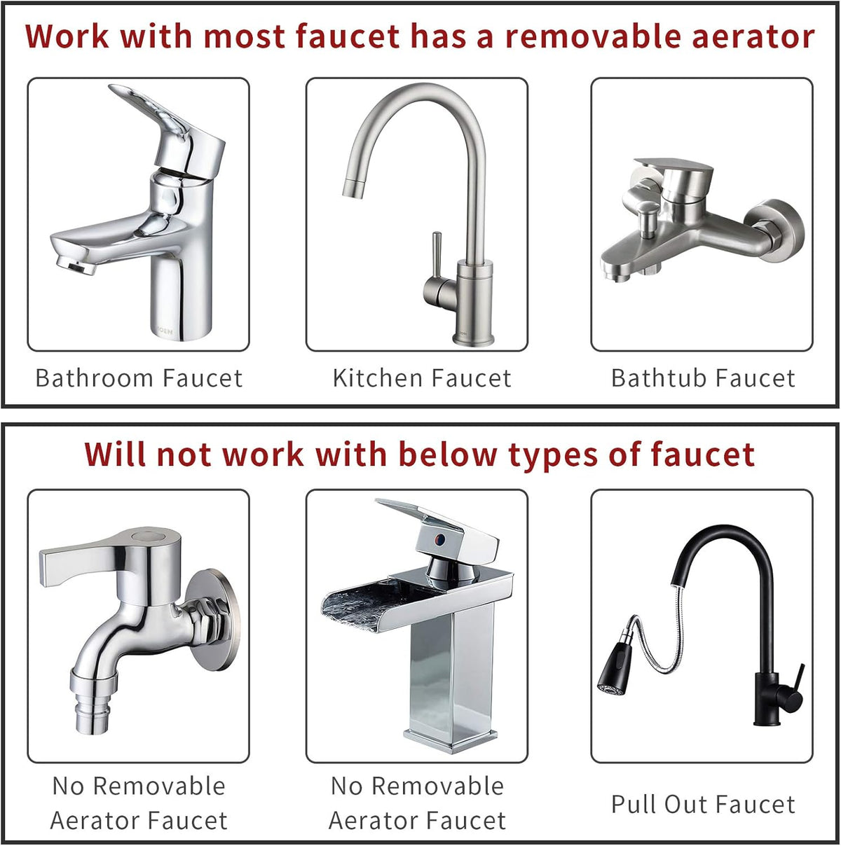 Sink Faucet Sprayer Attachment Hair Pet Rinser Showerhead with Stop Water-Saving Function