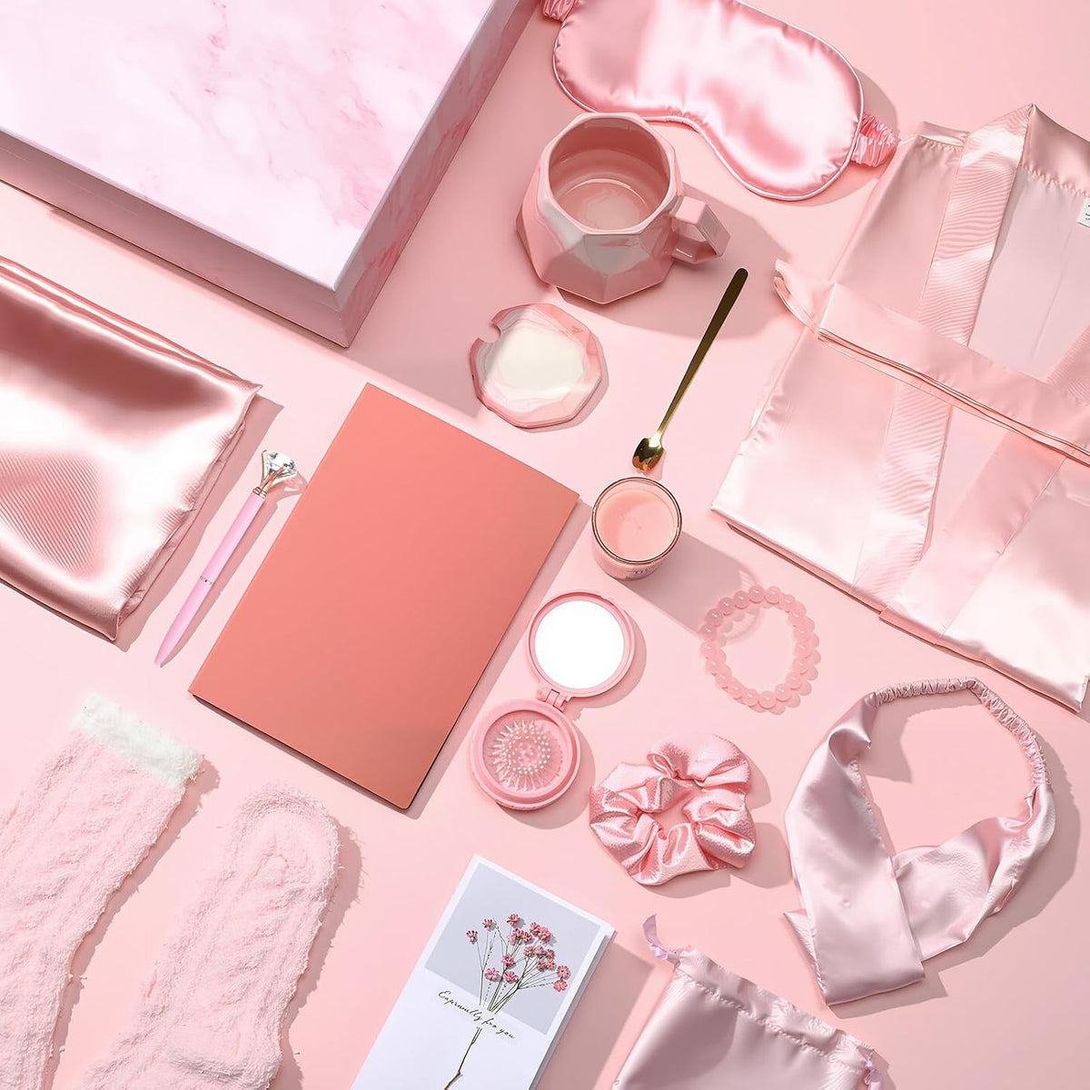 16 Pcs Birthday Gifts for Women, Pink