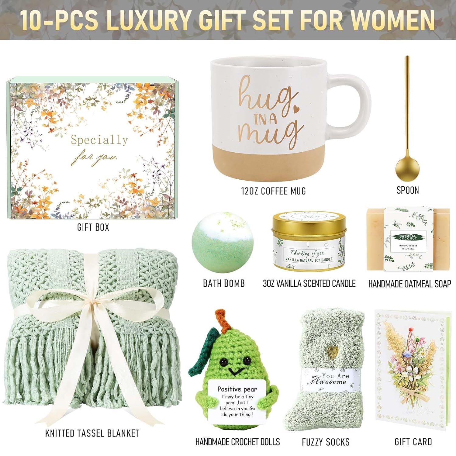Birthday Gifts for Women Self Care Spa Gift Baskets for Women, Get Well Soon Gift Baskets Thinking of You Relaxation Stress Relief Care Package