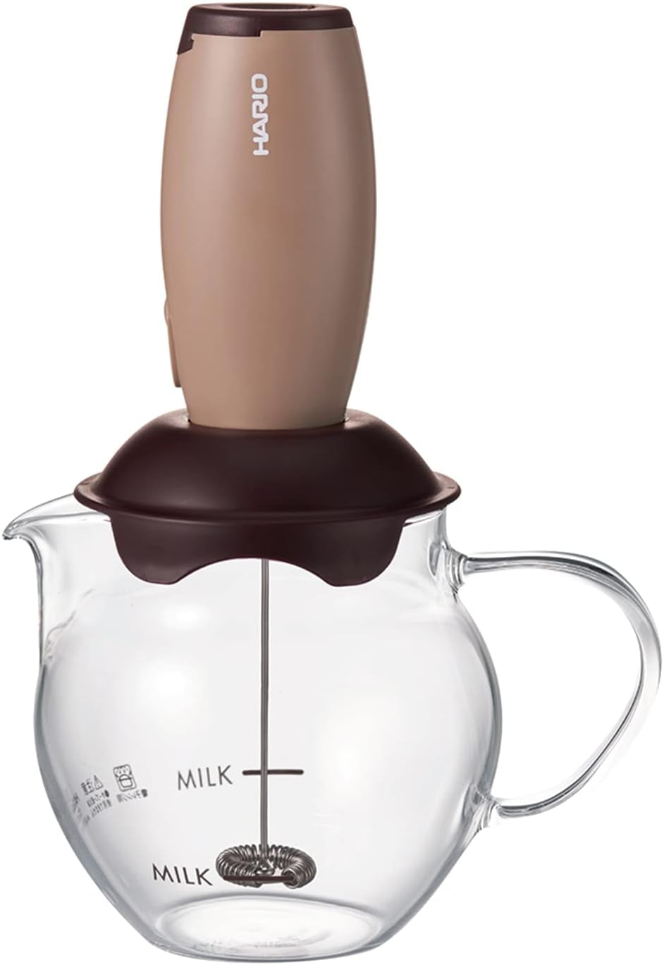 "Qto" Electric Milk Frother with Server, 100Ml, Brown