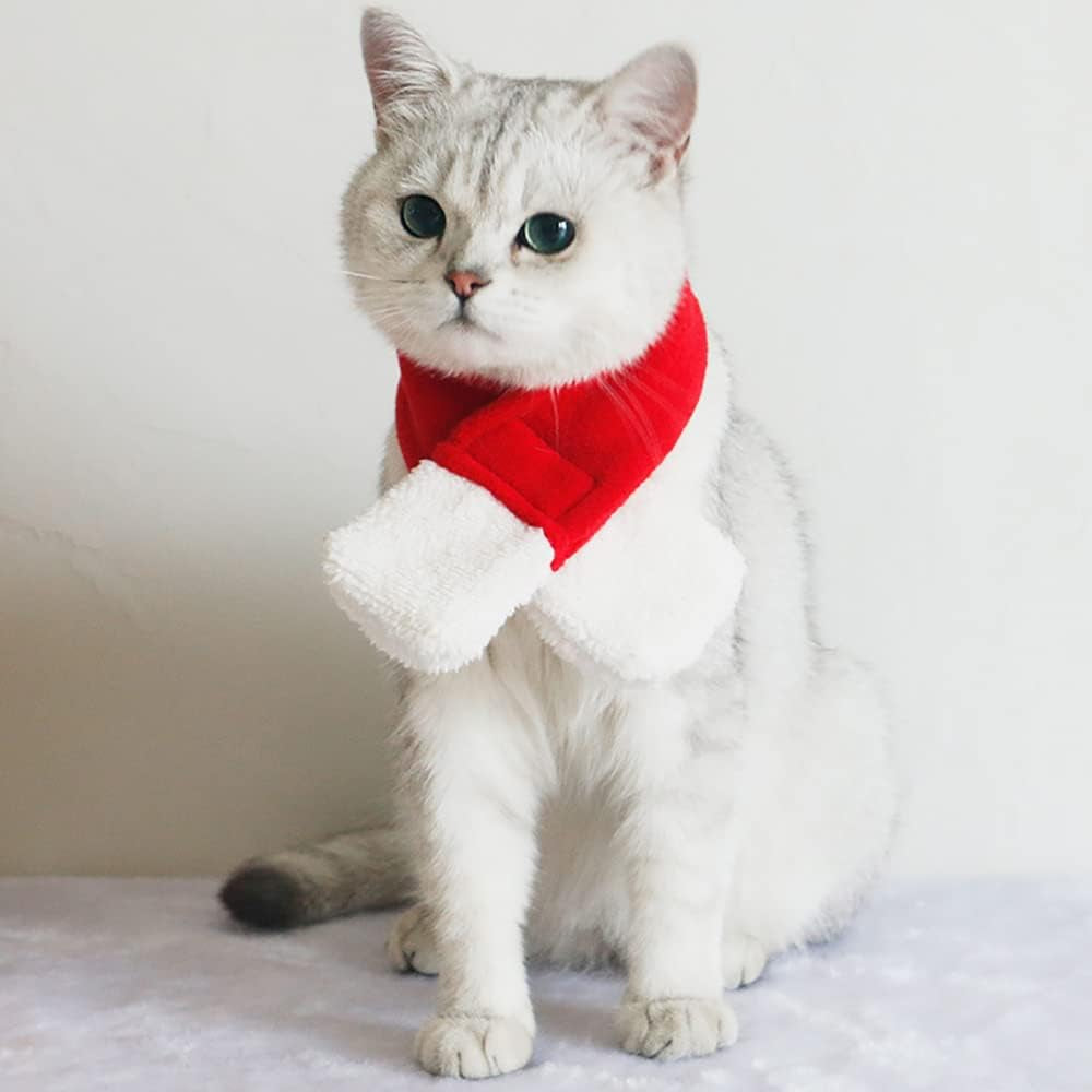 2PCS Cat Christmas Pet Costume for Kitten Christmas Costume Supplie