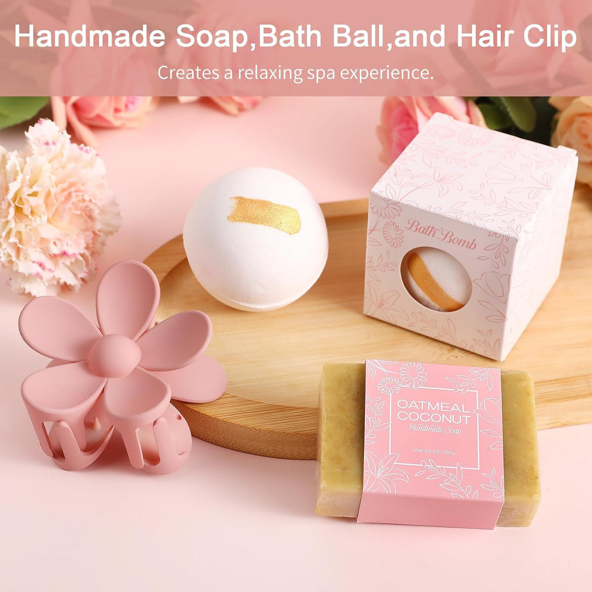 Get Well Soon Gifts Baskets for Women Self Care Gifts,Birthday Gifts for Women Spa Care Package, Set for Mom Wife Girlfriend Sister Best Friend (Pink)