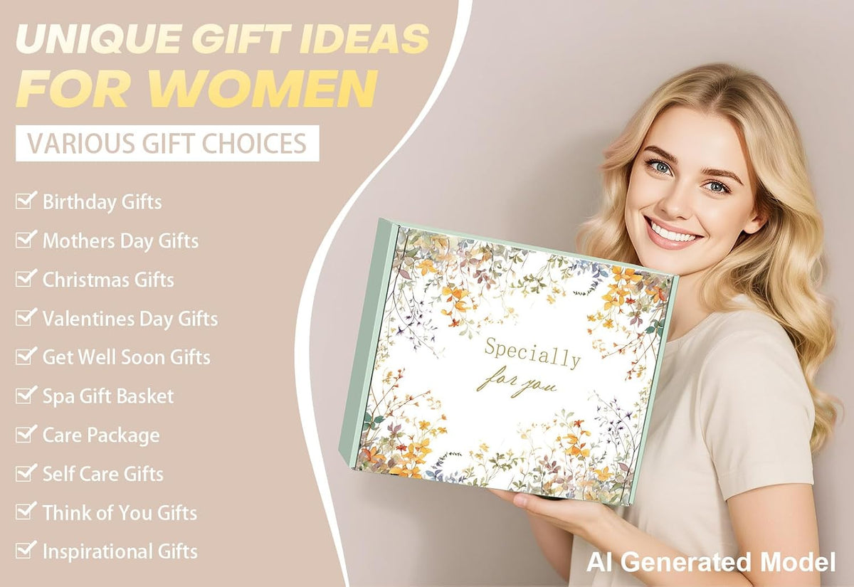 Birthday Gifts for Women Self Care Spa Gift Baskets for Women, Get Well Soon Gift Baskets Thinking of You Relaxation Stress Relief Care Package