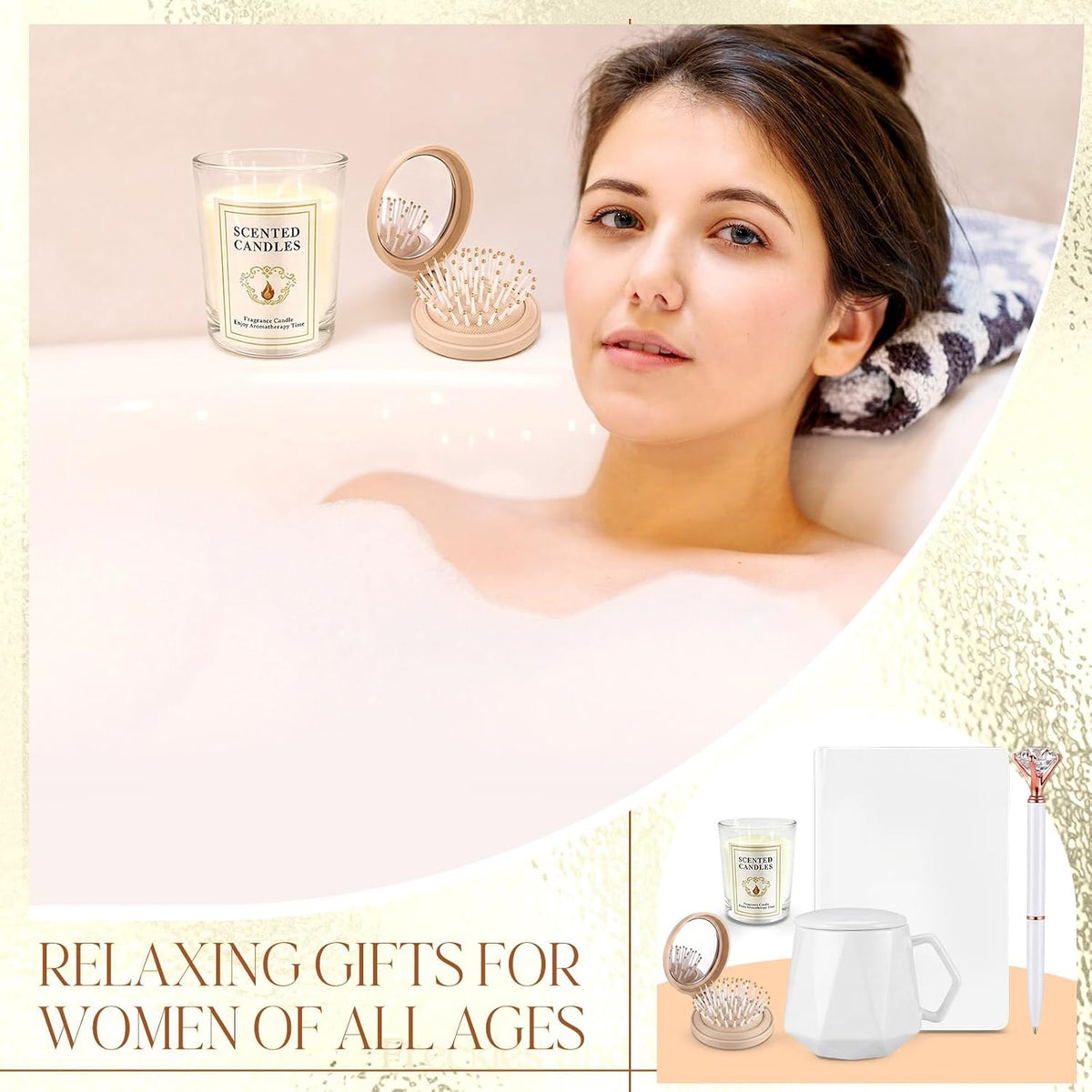 16 Pcs Birthday Gifts for Women, Champagne