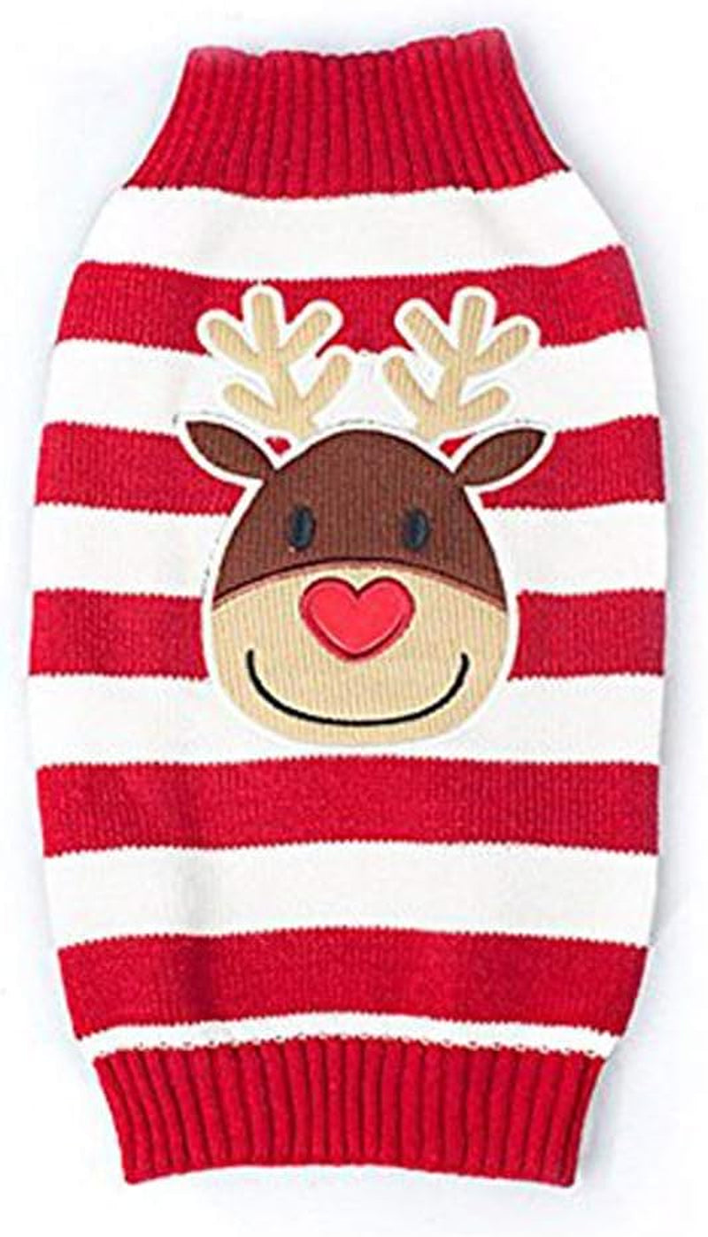 Cat Sweater Christmas Santa Claus Pet Cat Winter Knitwear Warm Clothes