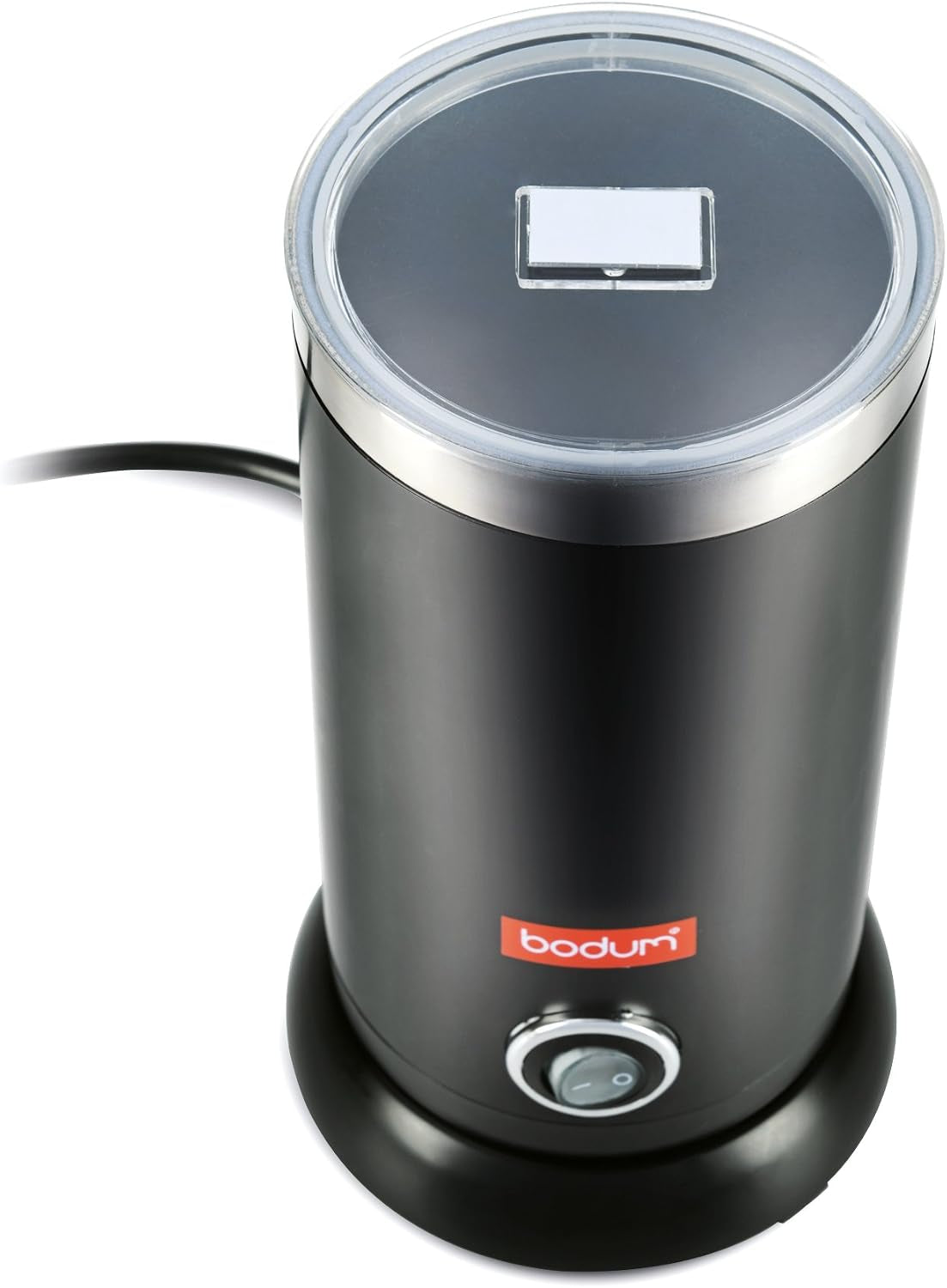 Electric Milk Frother Black 10Oz | Non-Stick Interior | Stainless Steel Body | Auto Shut-Off | Pack of 2