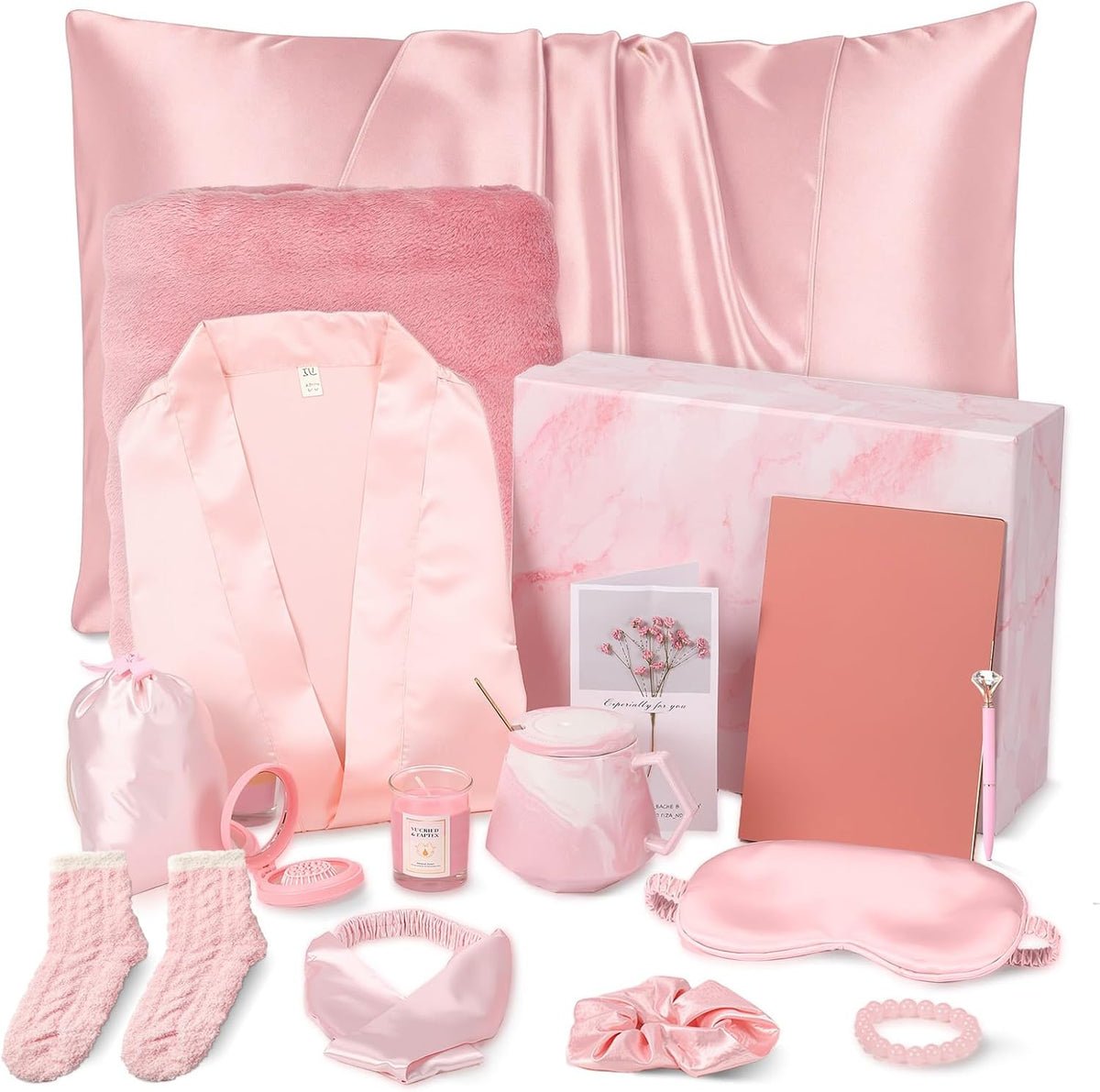 16 Pcs Birthday Gifts for Women, Pink