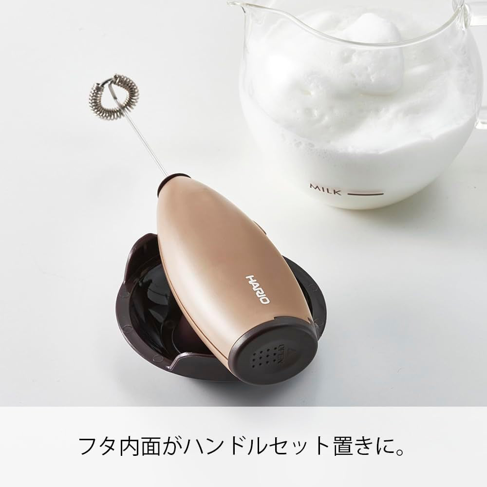 "Qto" Electric Milk Frother with Server, 100Ml, Brown