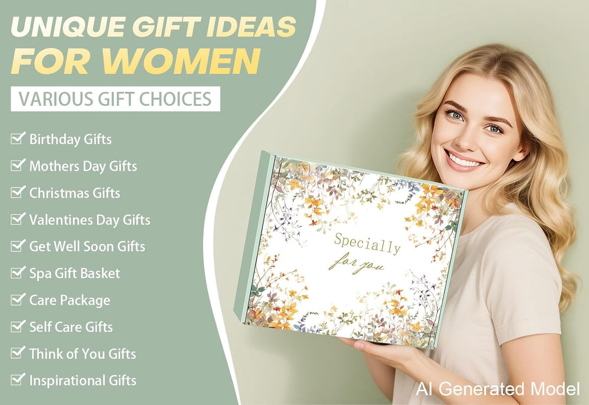 Birthday Gifts for Women Self Care Spa Gift Baskets for Women, Get Well Soon Gift Baskets Thinking of You Relaxation Stress Relief Care Package