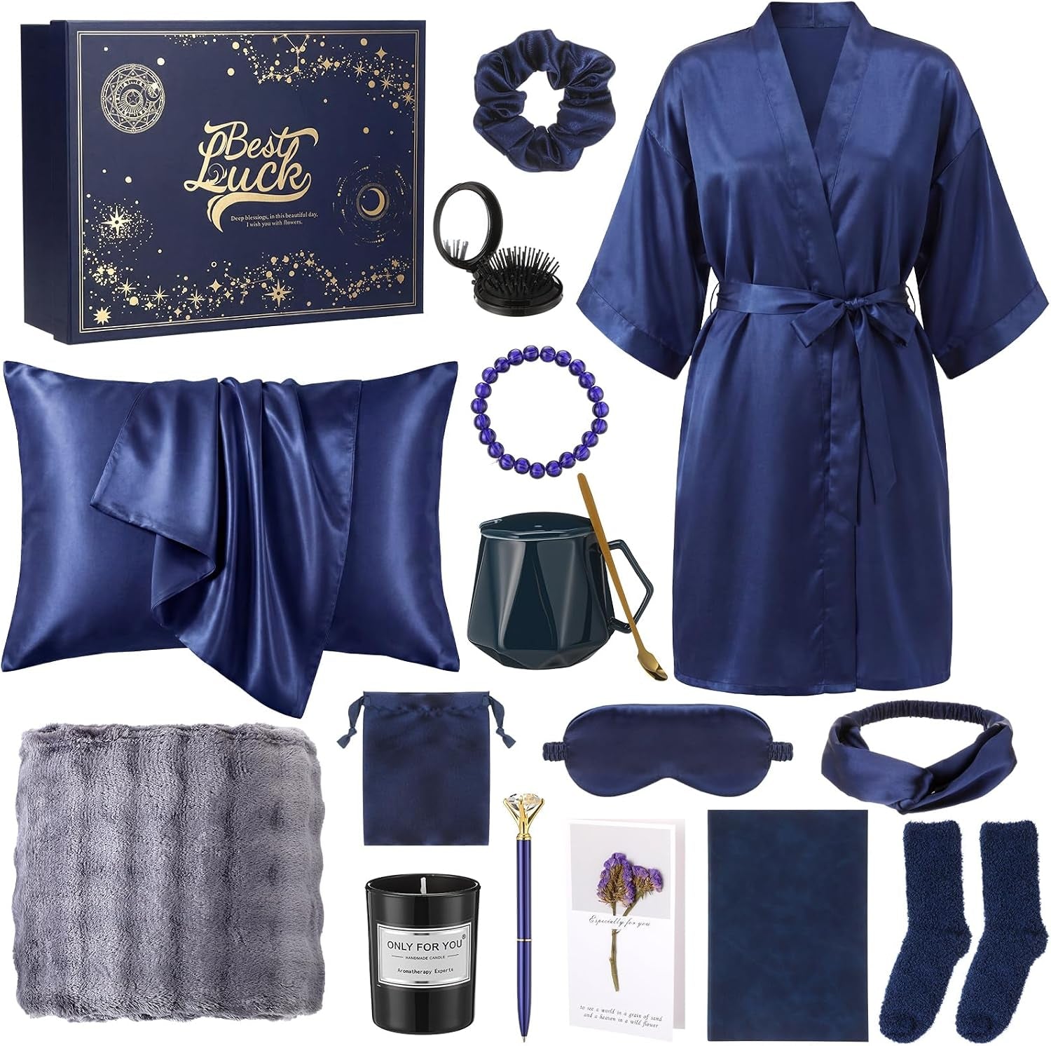 16 Pcs Birthday Gifts for Women, Navy Blue