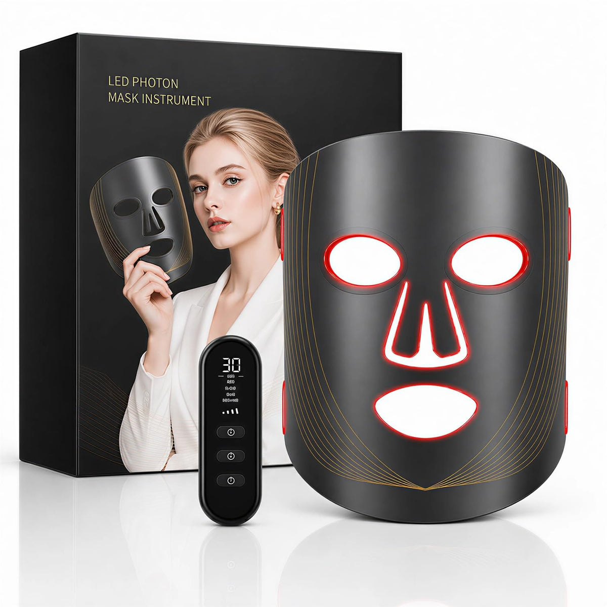 FSA, HSA Eligible Red Light Therapy Mask for Face, LED Face Mask