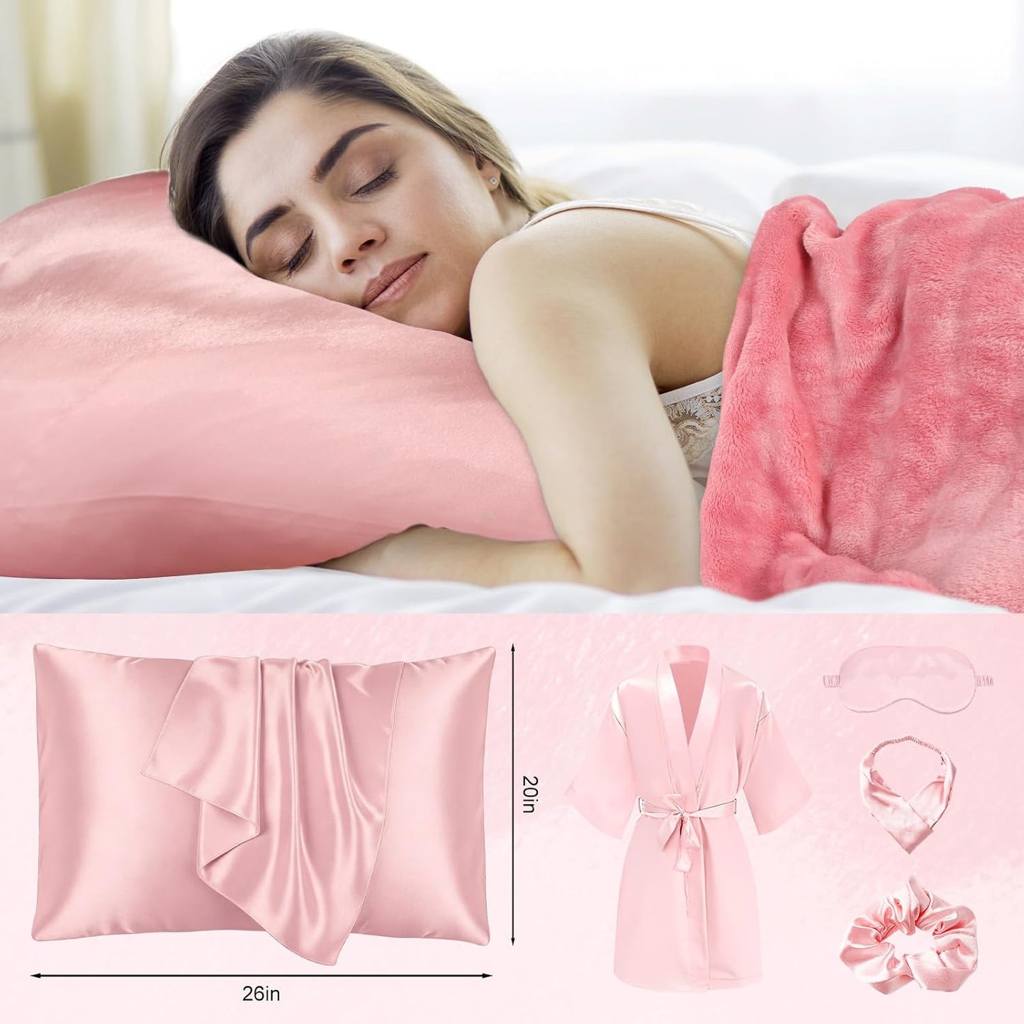 16 Pcs Birthday Gifts for Women, Pink