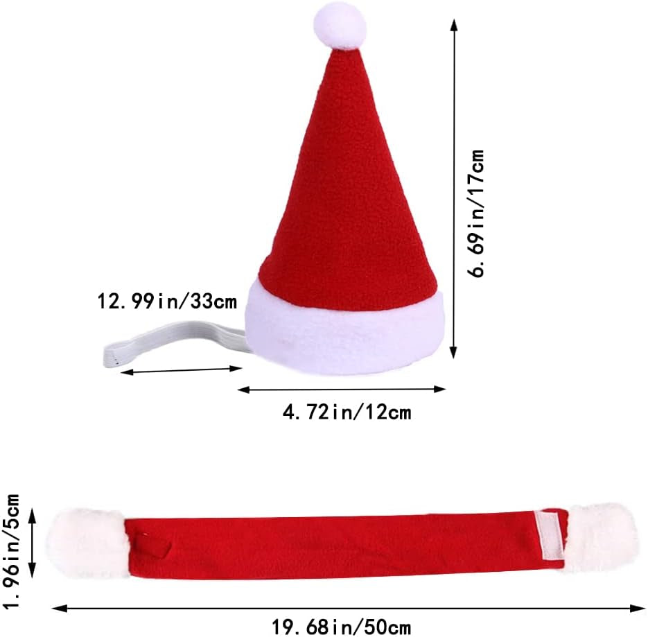 2PCS Cat Christmas Pet Costume for Kitten Christmas Costume Supplie