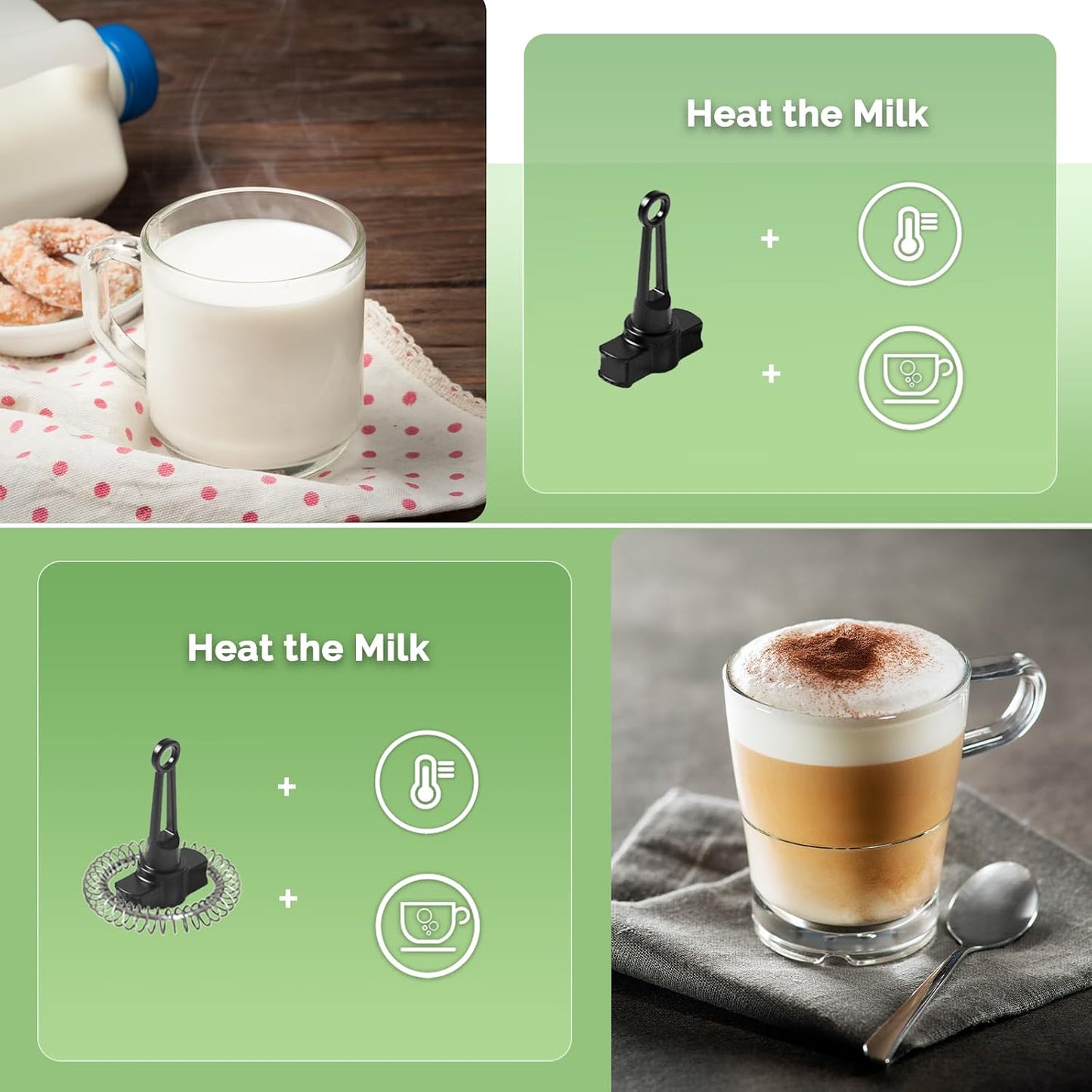 14OZ Basicfro 400 Milk Frother and Steamer
